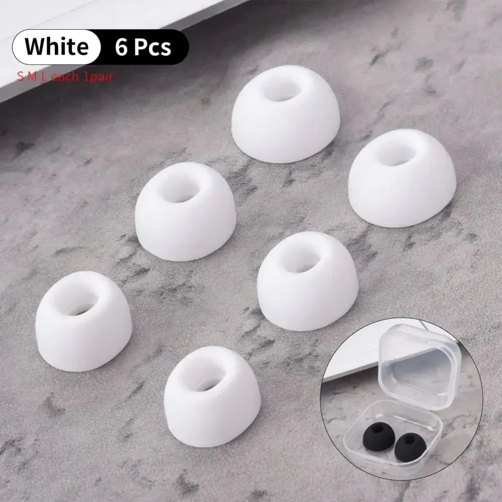 6pcs Noise Reduction Oval Mouth Silicone Ear Tips for Oppo Enco Free 2 2i Enco x W51 Tws Earphone