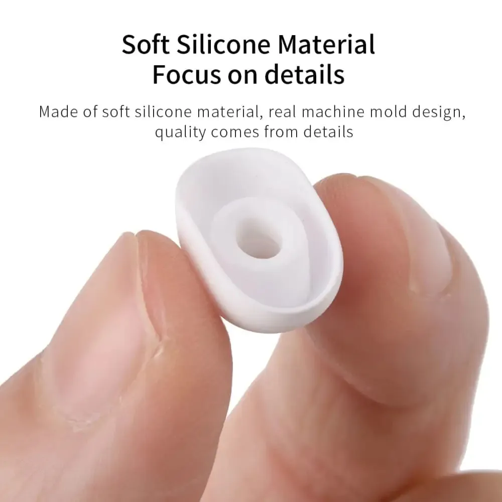 6pcs Noise Reduction Oval Mouth Silicone Ear Tips for Oppo Enco Free 2 2i Enco x W51 Tws Earphone