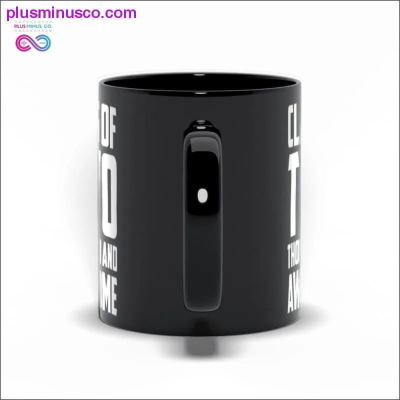 Class of two thousand and Awesome Black Mugs