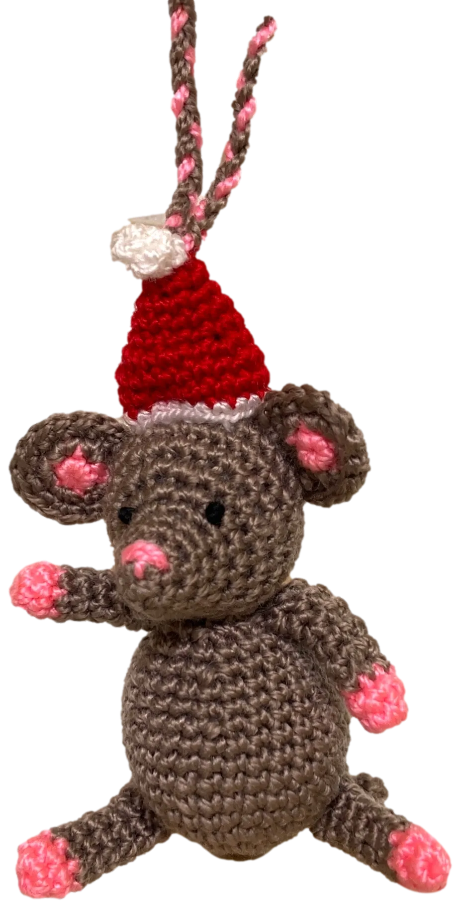 Crocheted Ornament "Christmas Mouse"