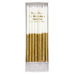 Glitter Dipped Candles