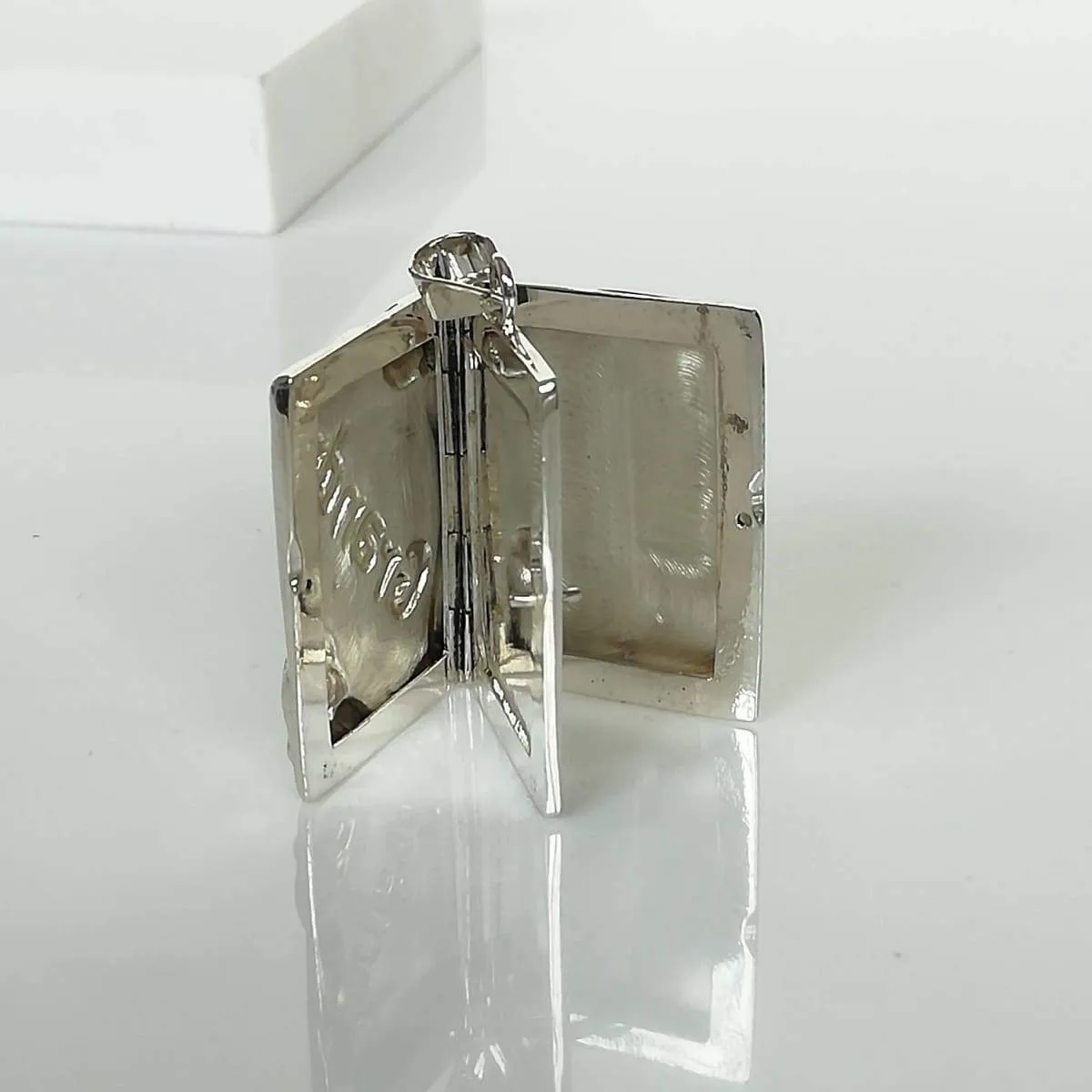 Grandmother Locket - Sterling Silver Neck Locket - Double Locket Charm - Engraved Locket - Photo Pendant - Opening Neck Pendant