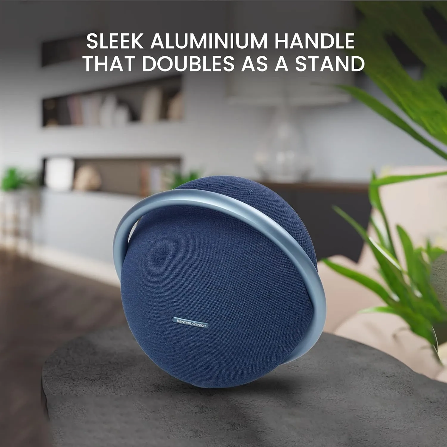 Harman Kardon Onyx Studio 7 Portable Stereo Bluetooth Speaker with 8 Hours Playtime and Wireless Dual Sound (Blue)