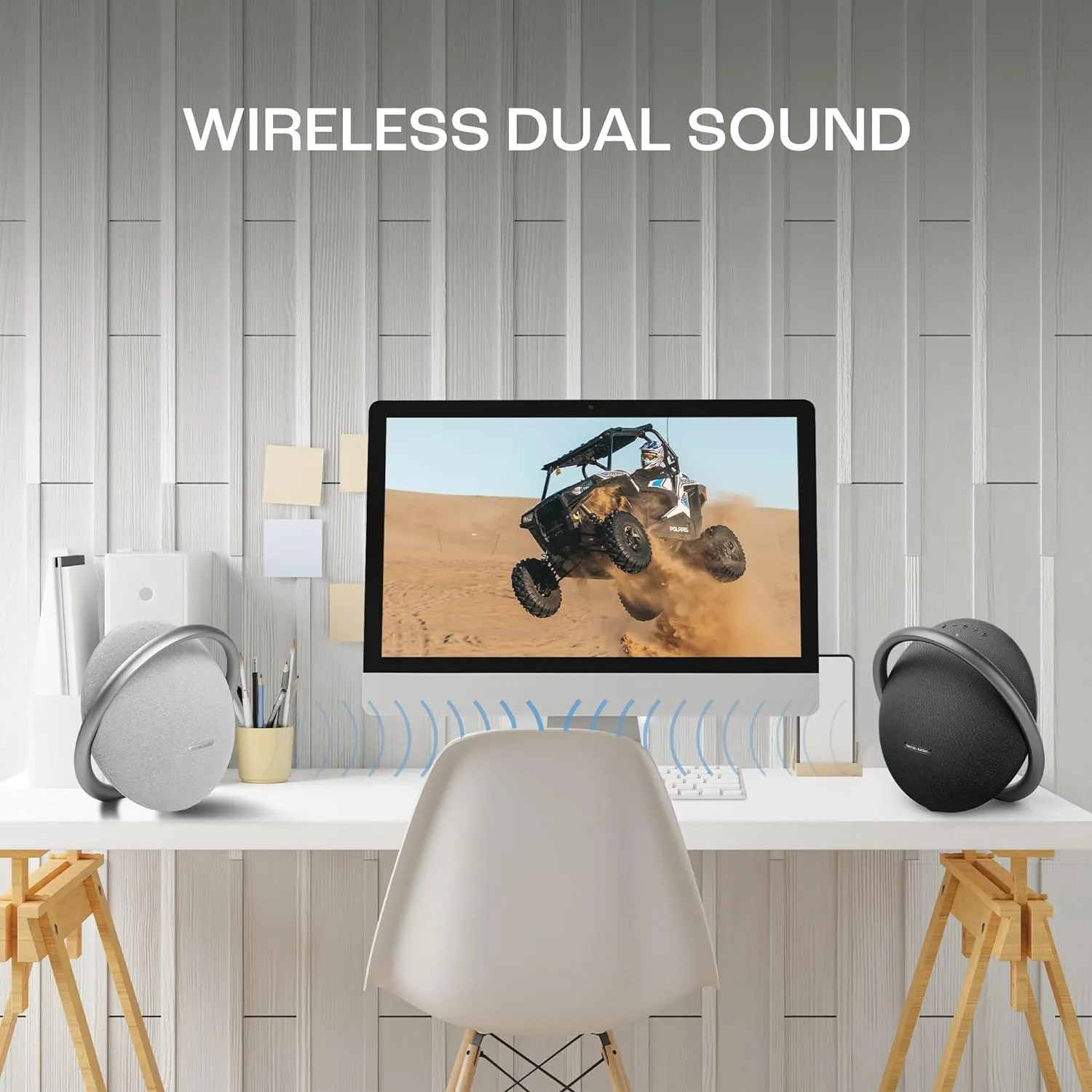 Harman Kardon Onyx Studio 7, Portable Wireless Bluetooth Speaker, Award Winning Elegant Design (Grey)