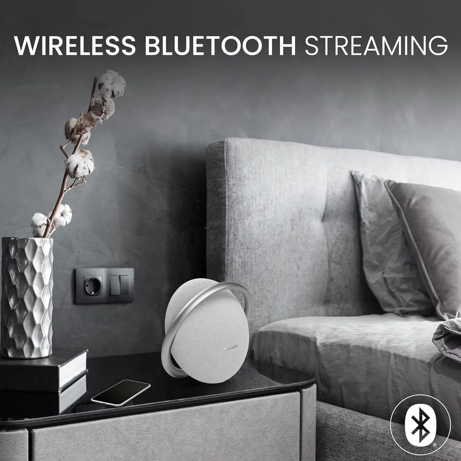 Harman Kardon Onyx Studio 7, Portable Wireless Bluetooth Speaker, Award Winning Elegant Design (Grey)