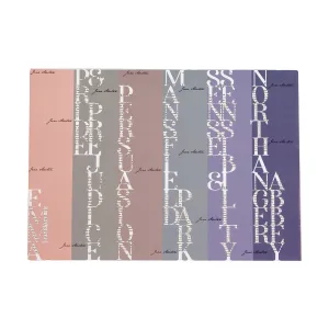 Jane Austen Typography Wrapping Paper - Pack of 6 sheets
