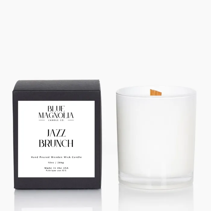 Jazz Brunch Wooden Wick Candle