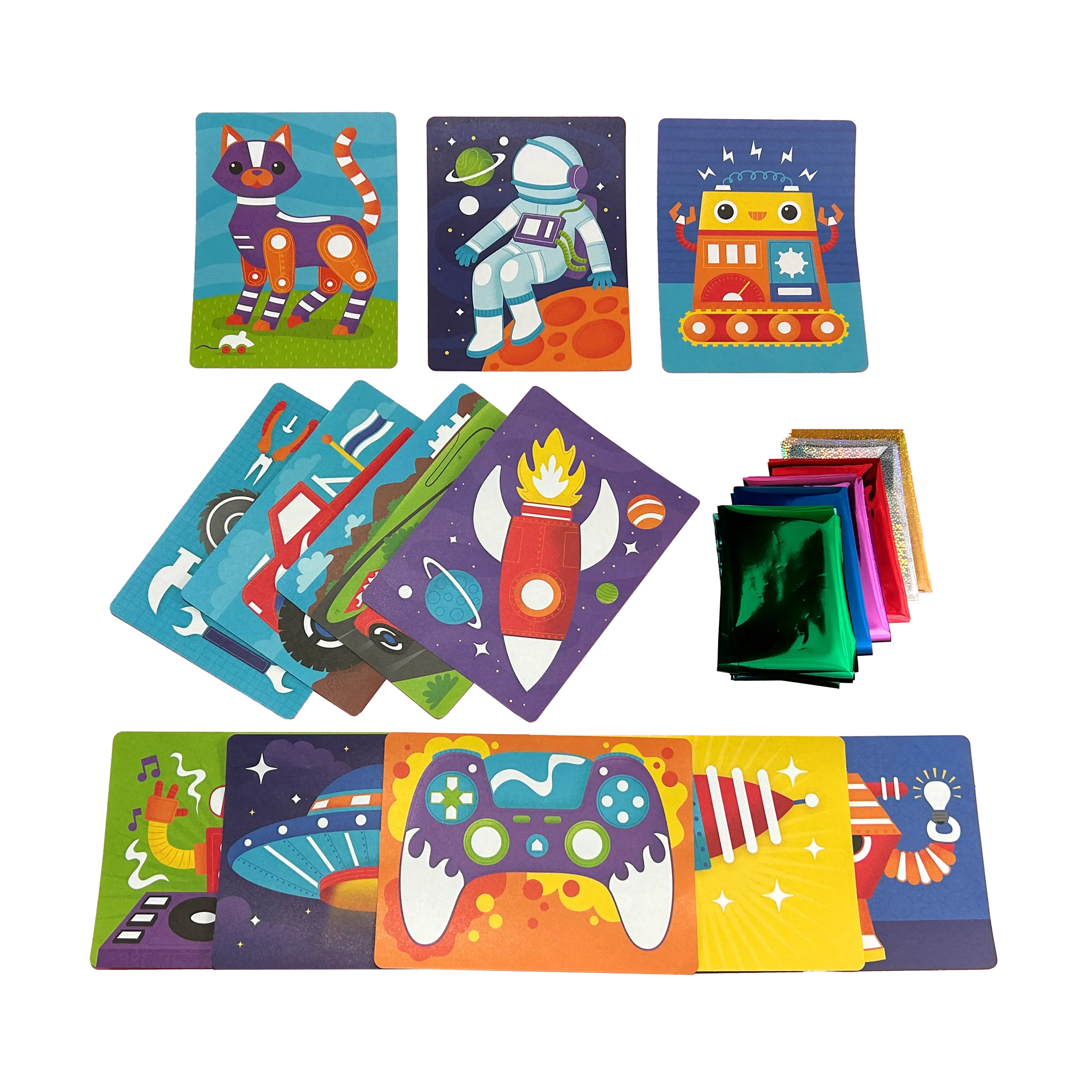 OOLY - Foil-tastic Foil Art Kit: Gadgets & Gizmos