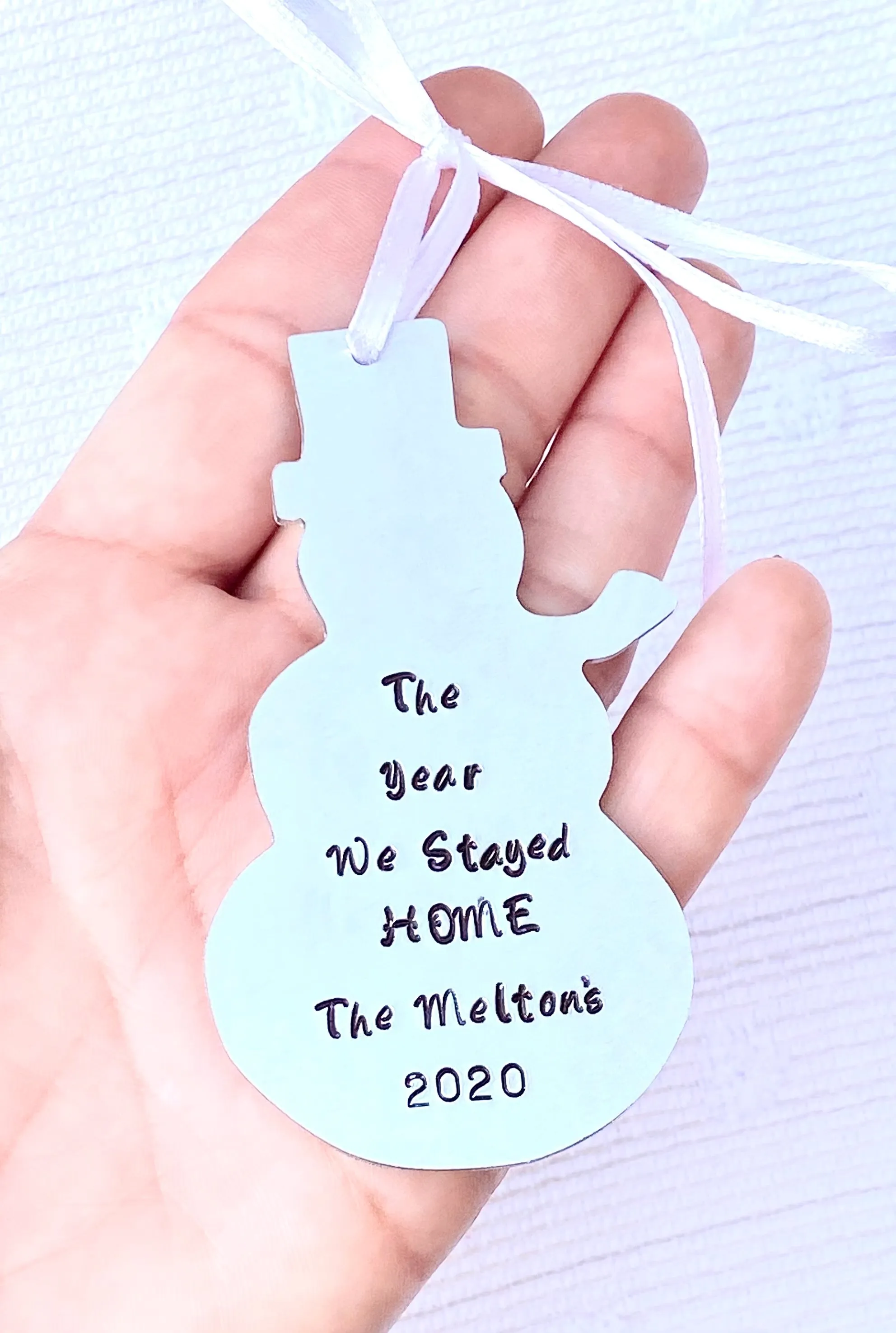 Personalized Christmas Ornaments, Reindeer, Snowman, Stocking