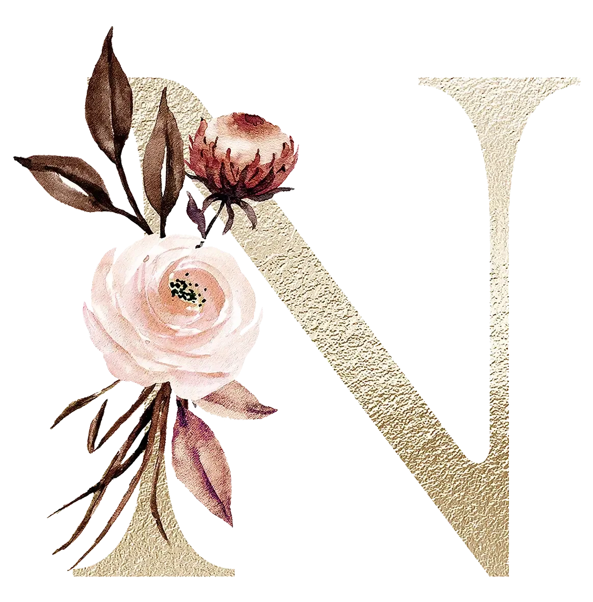 Personalized Floral Print Initial Name Mugs