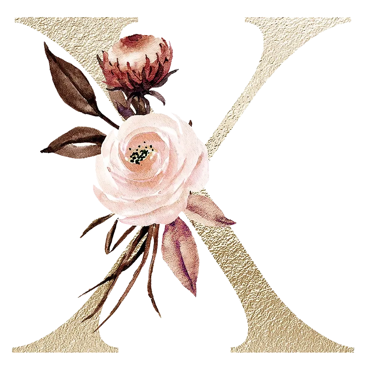Personalized Floral Print Initial Name Mugs