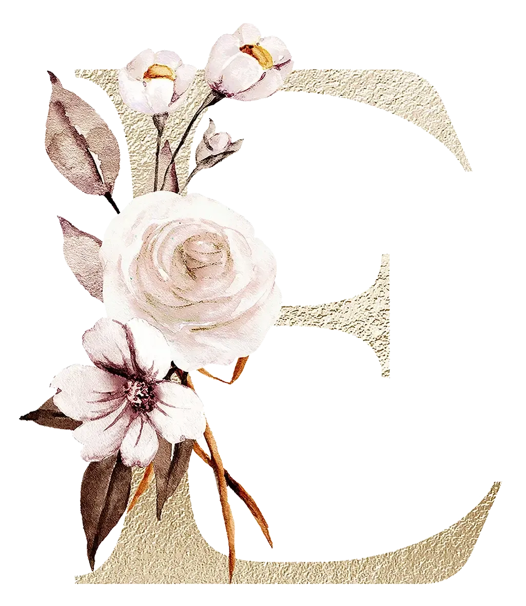 Personalized Floral Print Initial Name Mugs