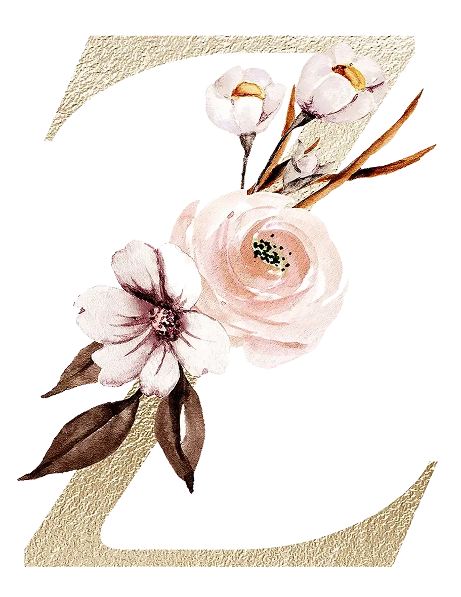 Personalized Floral Print Initial Name Mugs