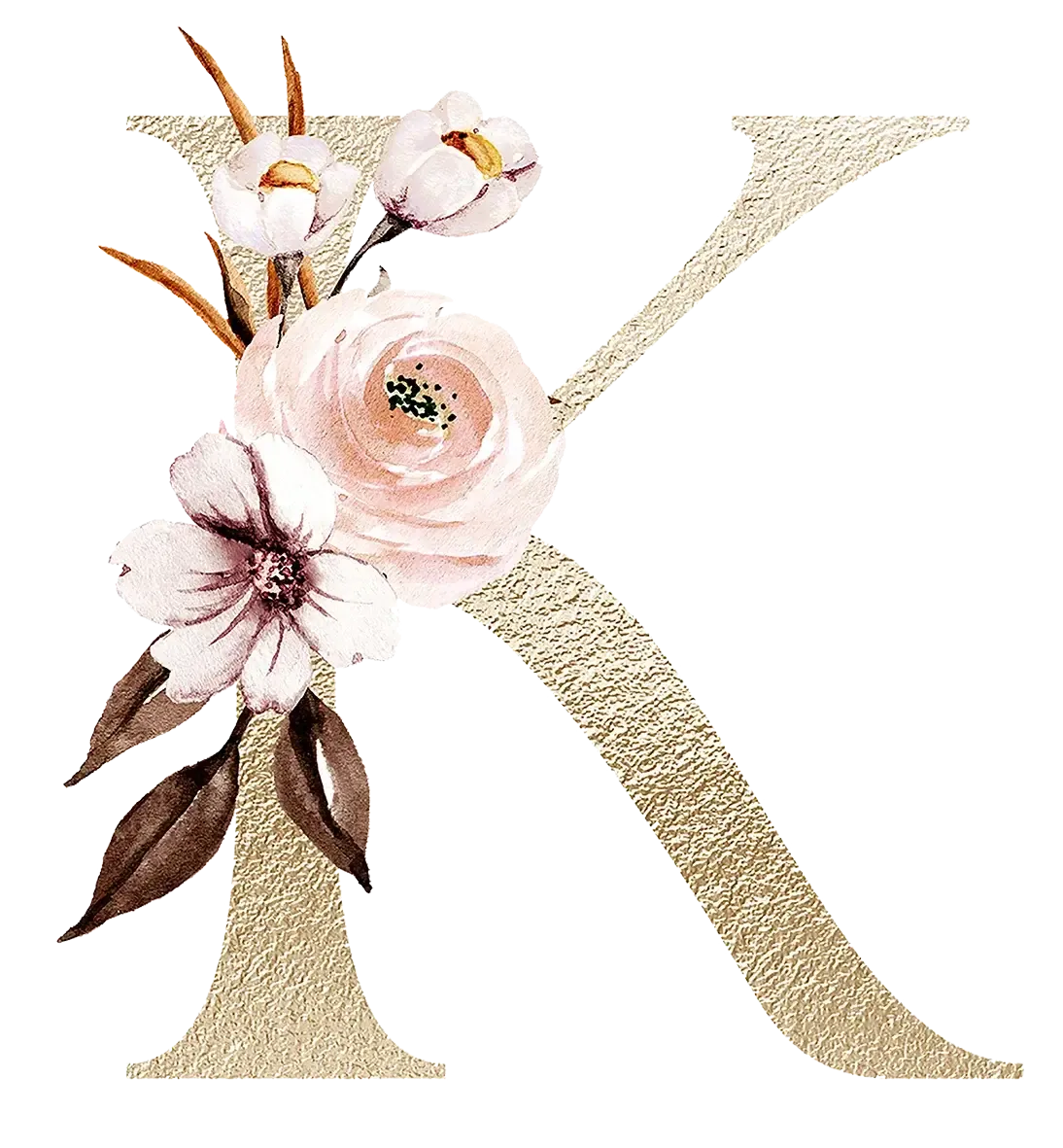 Personalized Floral Print Initial Name Mugs