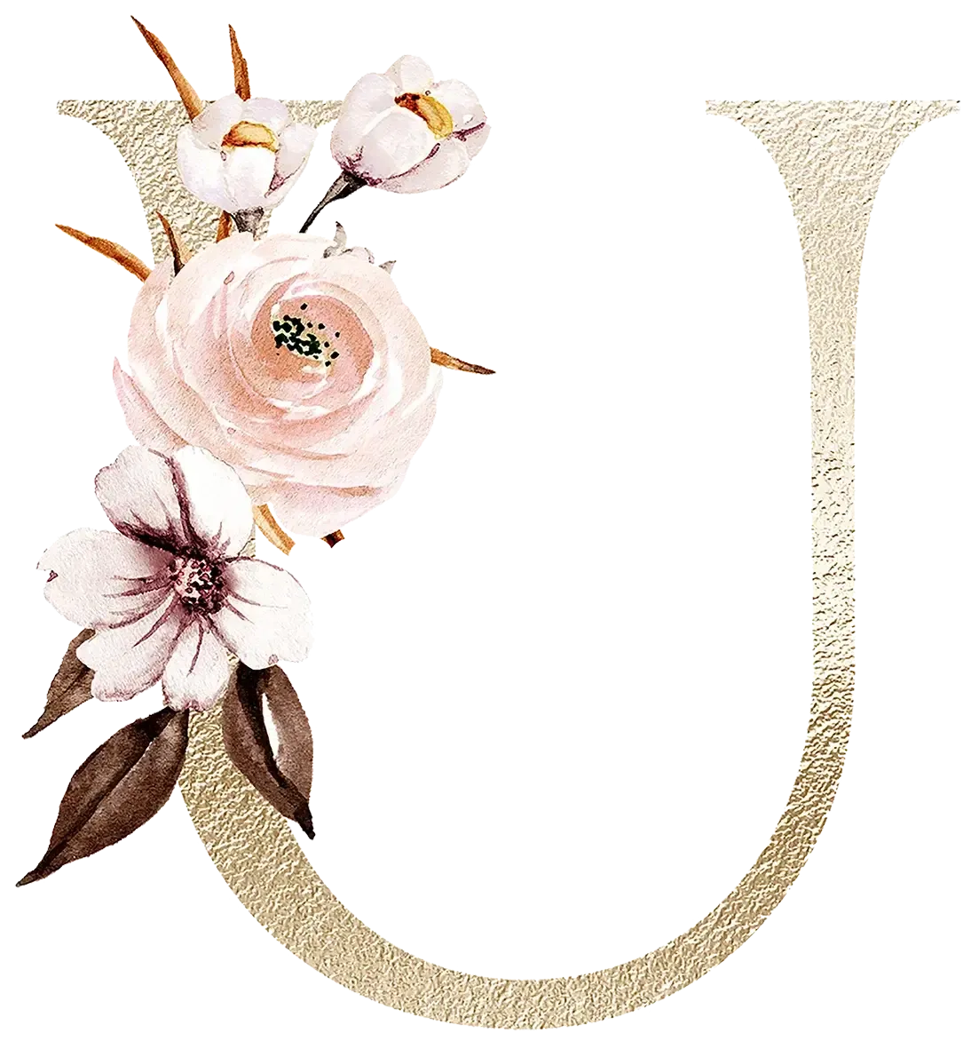 Personalized Floral Print Initial Name Mugs