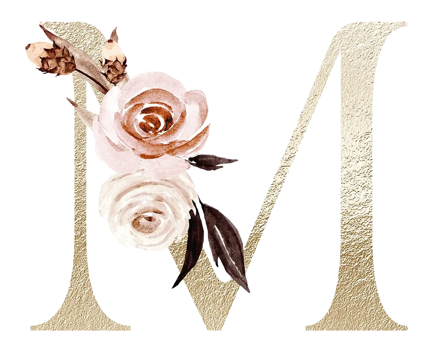 Personalized Floral Print Initial Name Mugs
