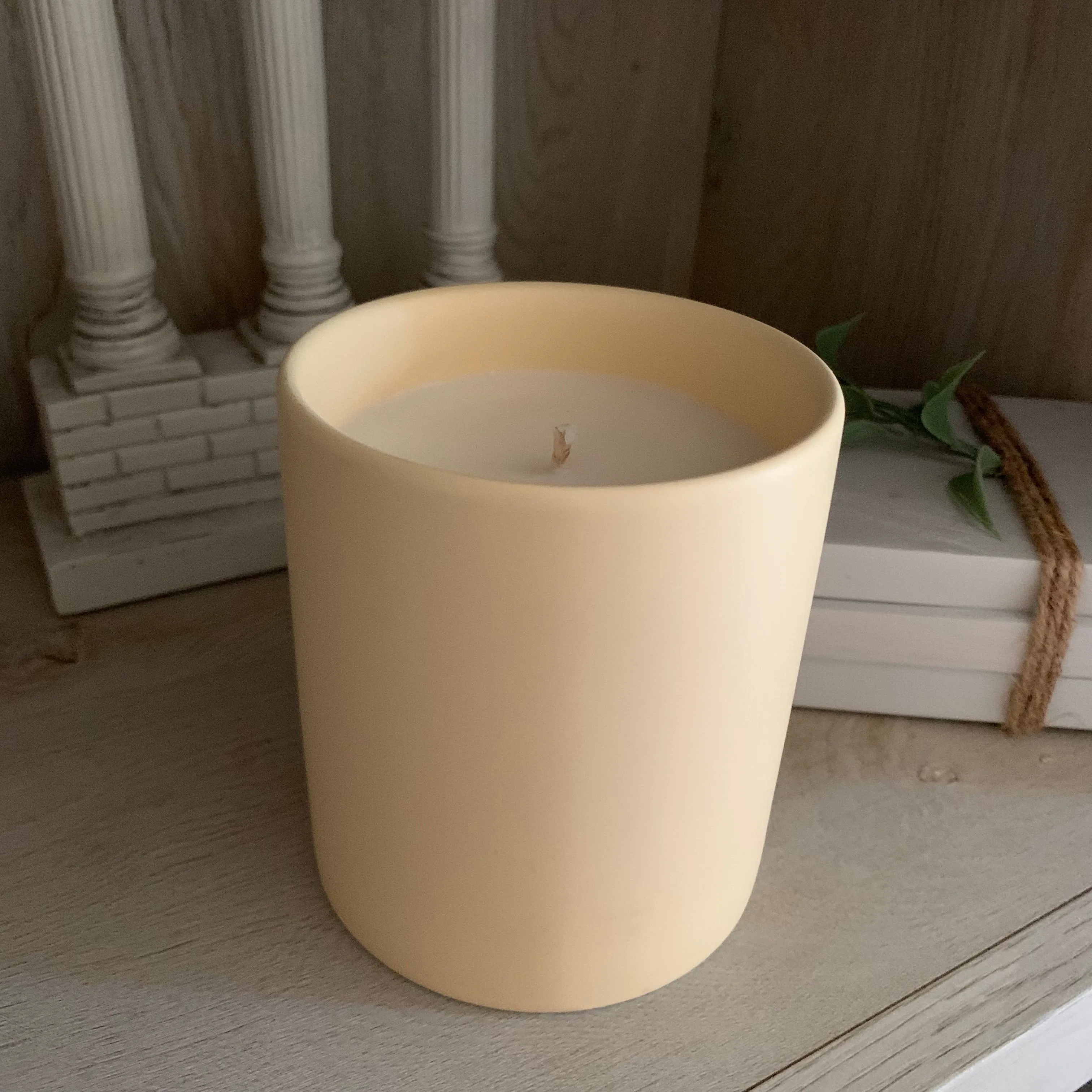 "Buttercream" Ceramic Jar Soy Candle - Choose your scent!