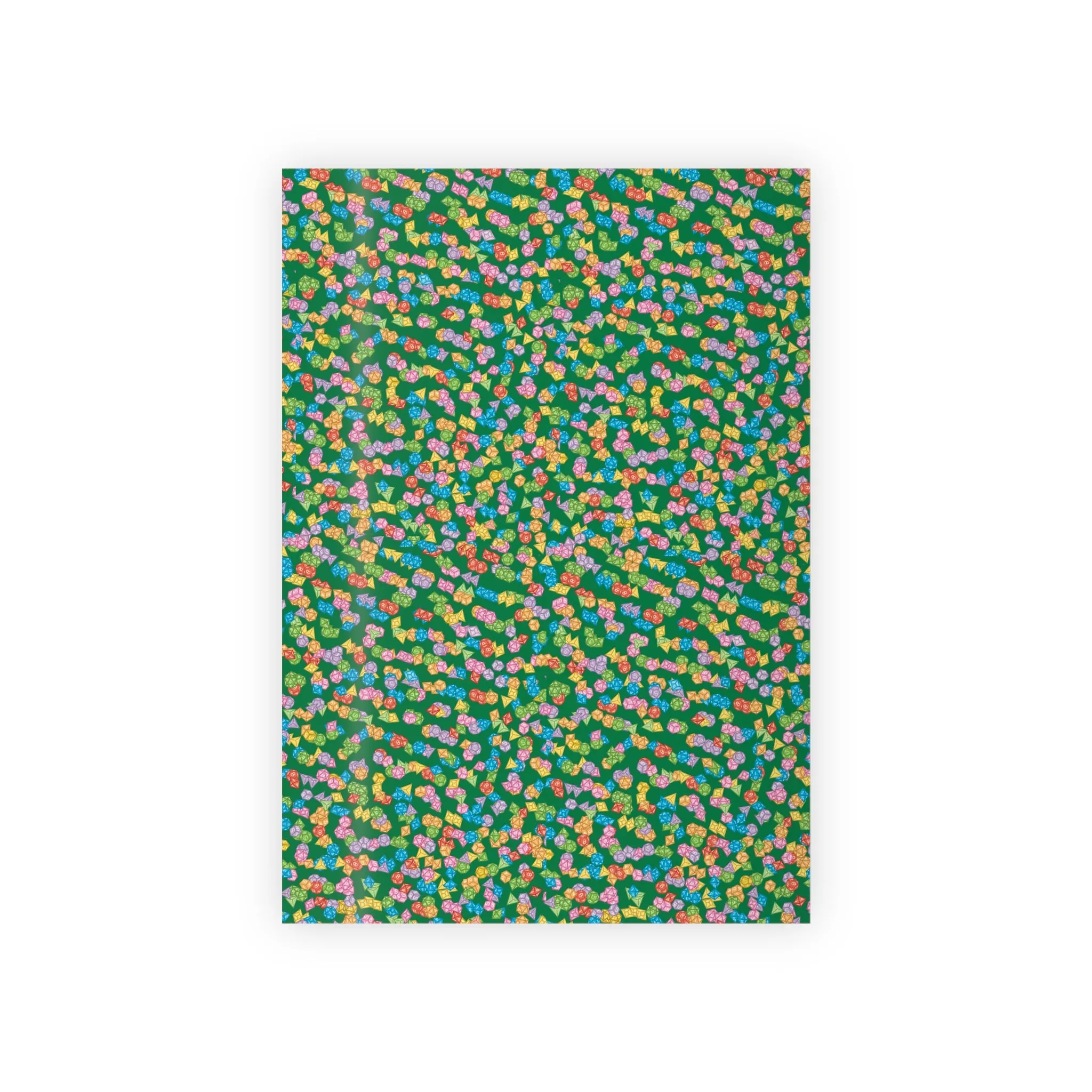 "Mega Dice Wrap" in Green - Wrapping Paper (2 sizes)