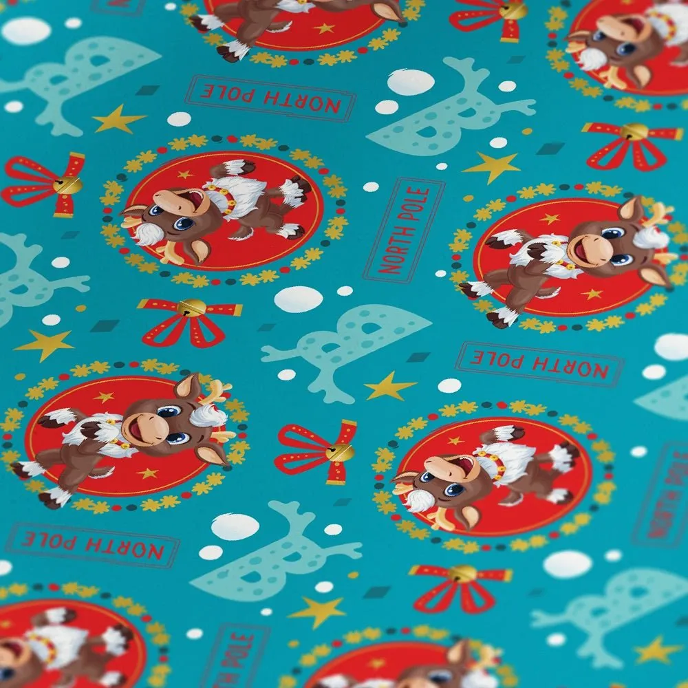 Reindeer in Here North Pole Wrapping Paper