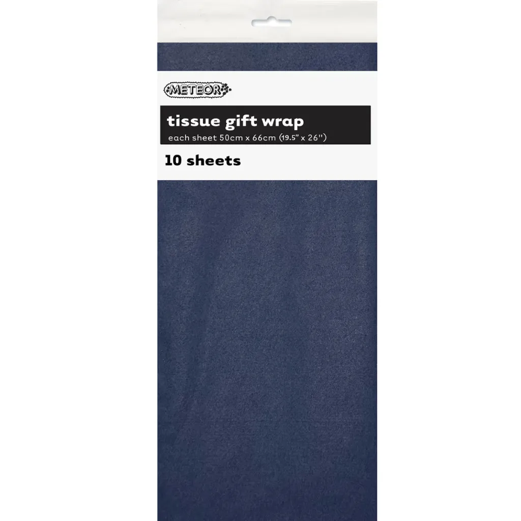Tissue Gift Wrap Sheets - Navy Blue